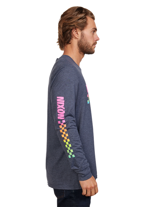 Circuit L/S Tee - Navy / Multi